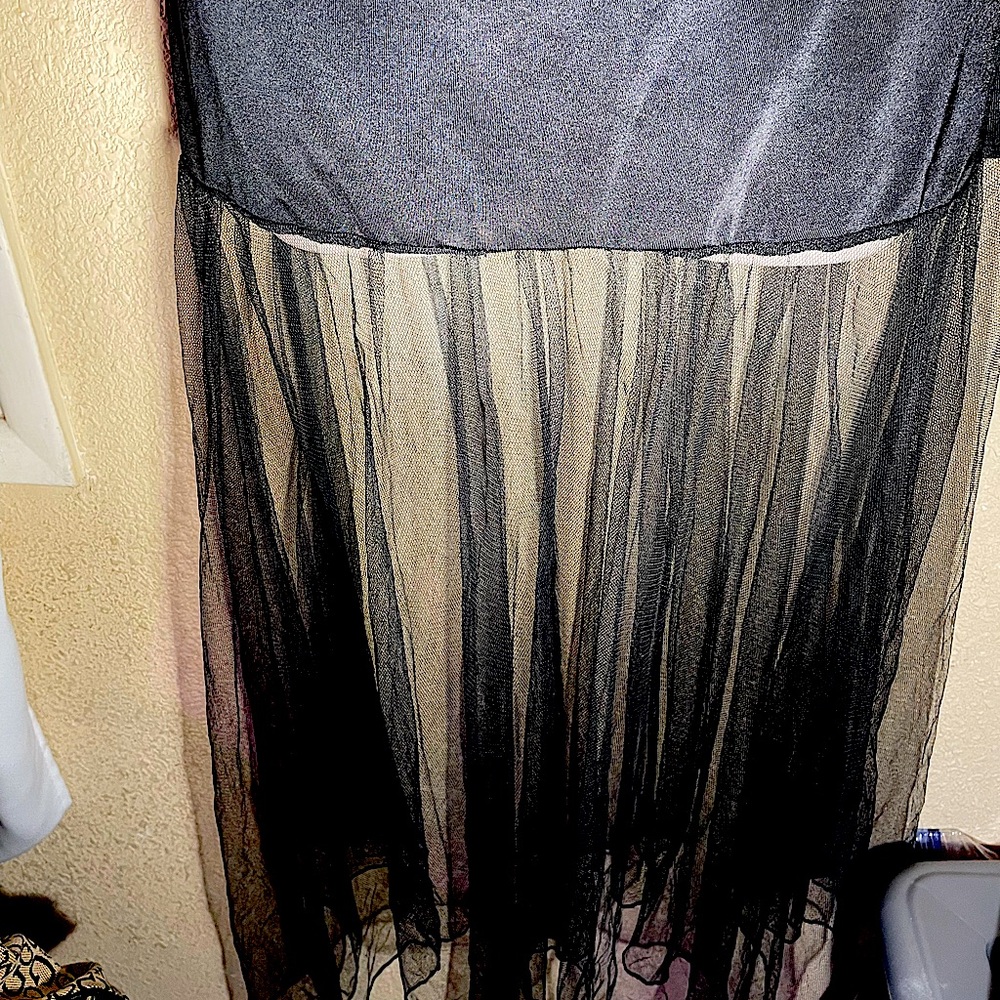 Black sheer back out studded sexy wear with a fairytales look